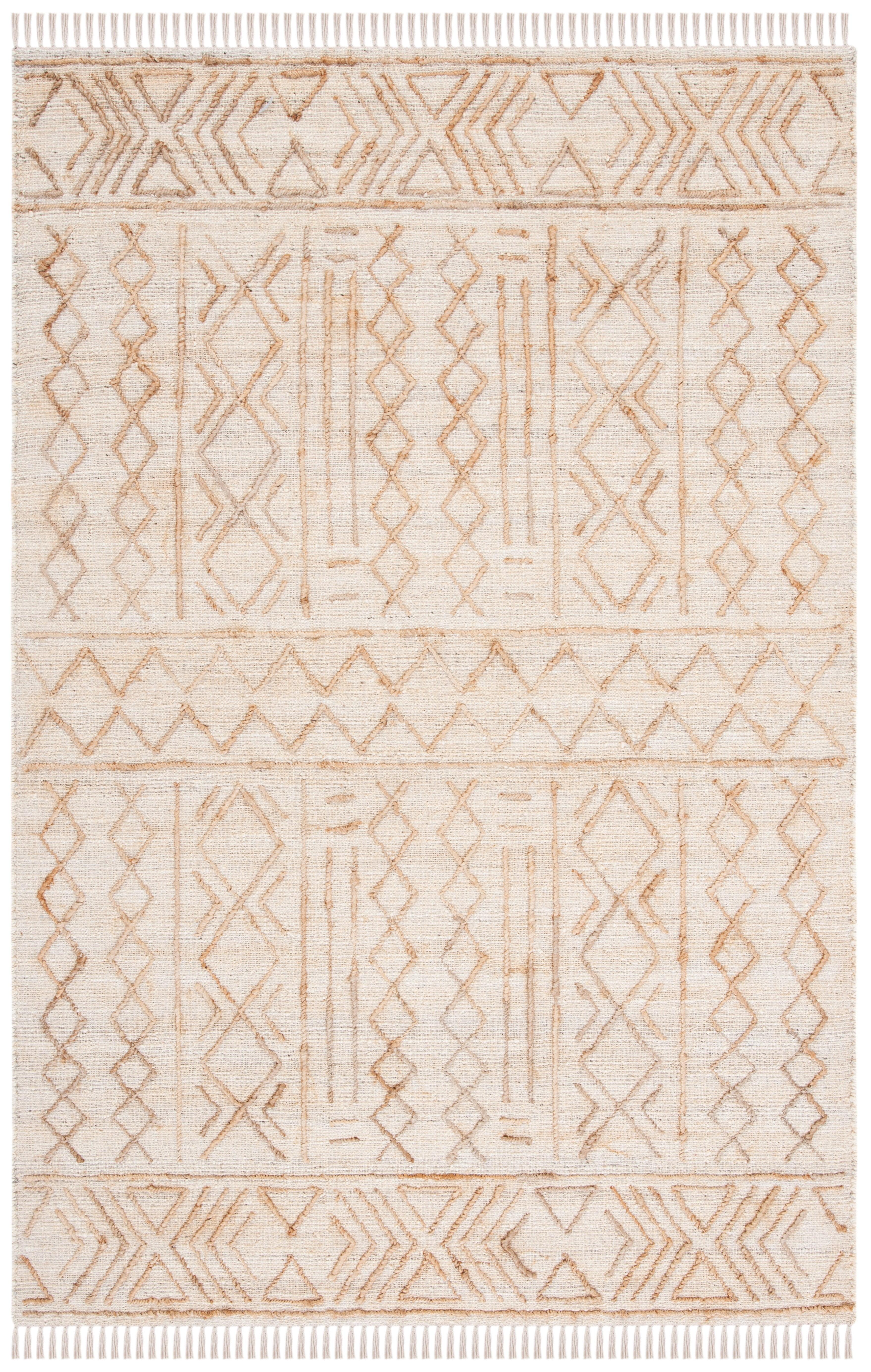 Natural Fiber NFB409 Hand Loomed Indoor Accent Rug - Natural/Beige - 3'x5' - Safavieh