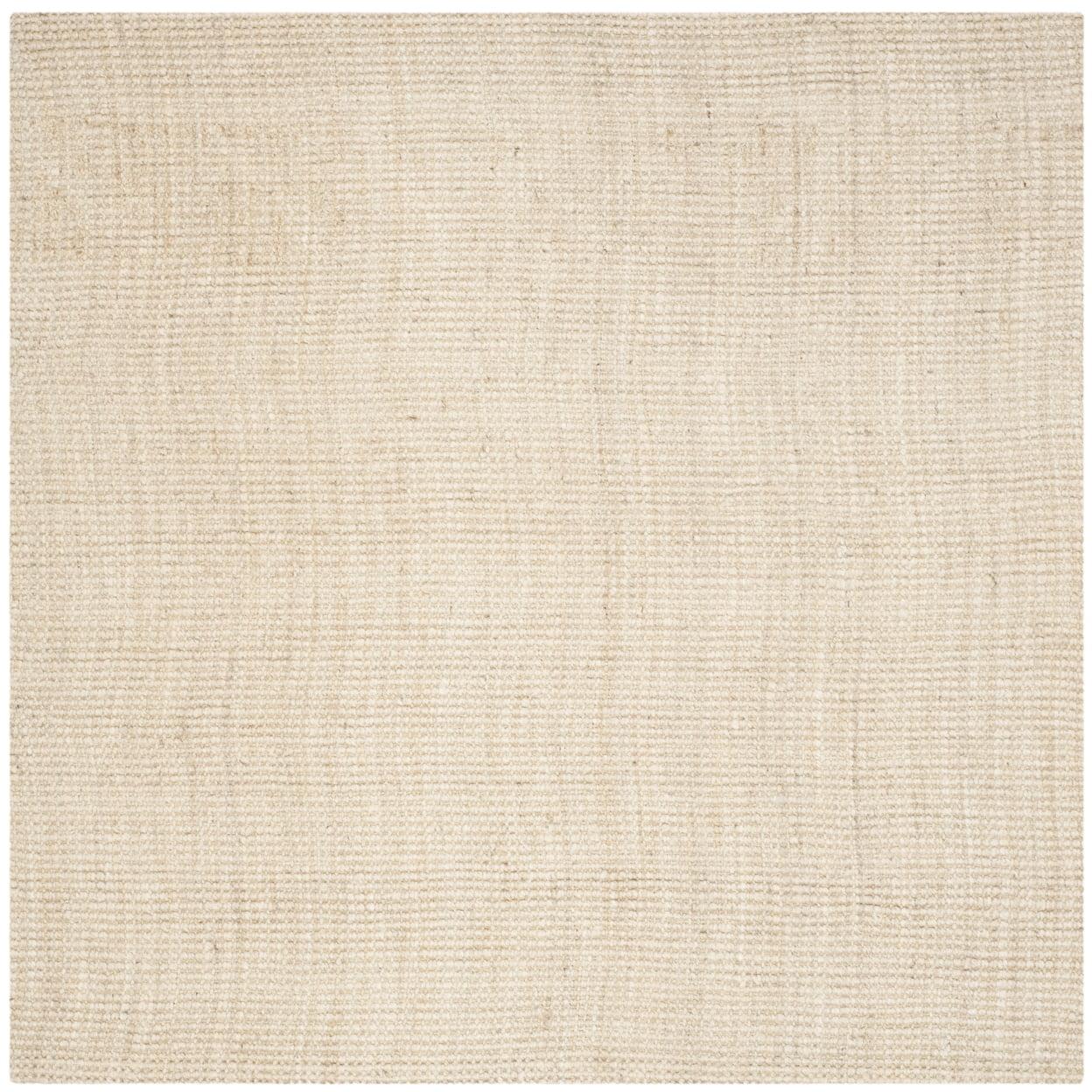 Debroh Natural Fiber Hand Woven Jute Solid Color Rug