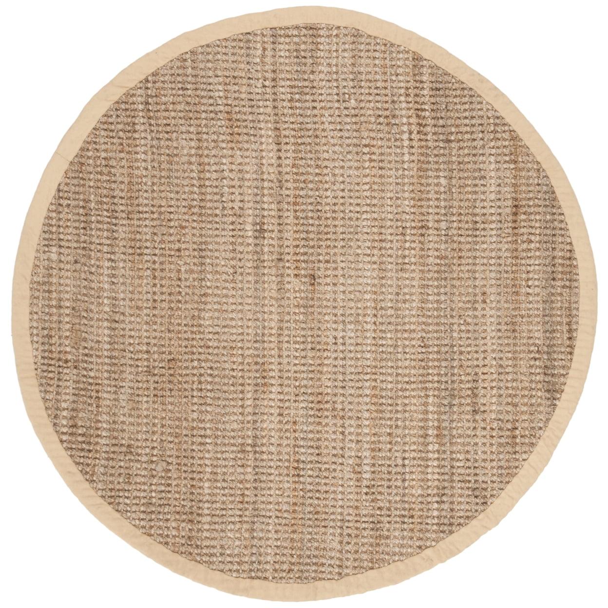 Natural Fiber NF730 Hand Woven Area Rug - Natural - 5' round - Safavieh.