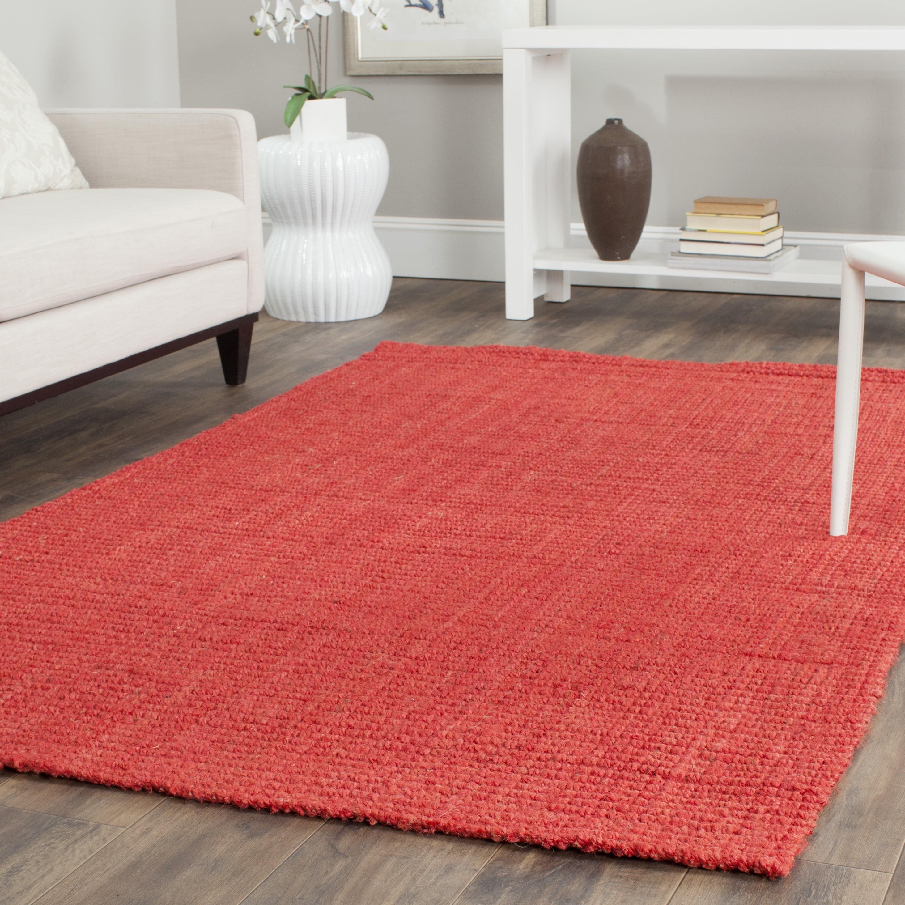 Natural Fiber NF730 Hand Woven Indoor Accent Rug - Red - 3'x5' - Safavieh.