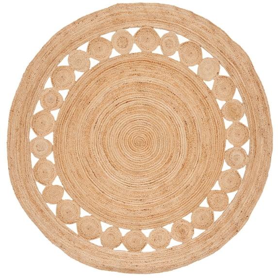 Natural Fiber NF364 Hand Woven Area Rug - Natural - 8' round - Safavieh.