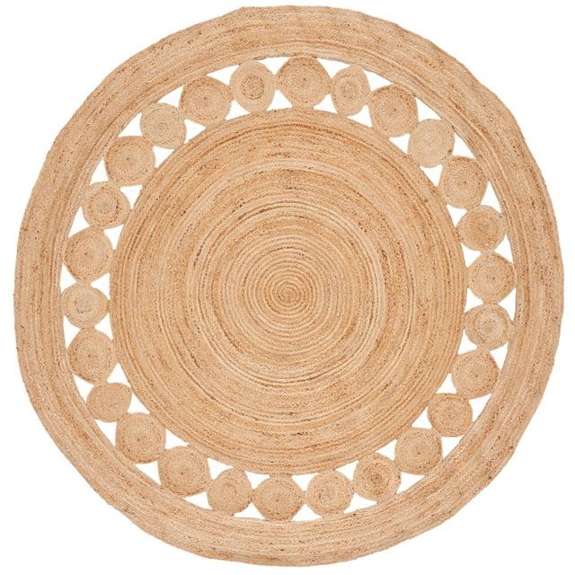 Natural Fiber NF364 Hand Woven Area Rug - Natural - 8' round - Safavieh.