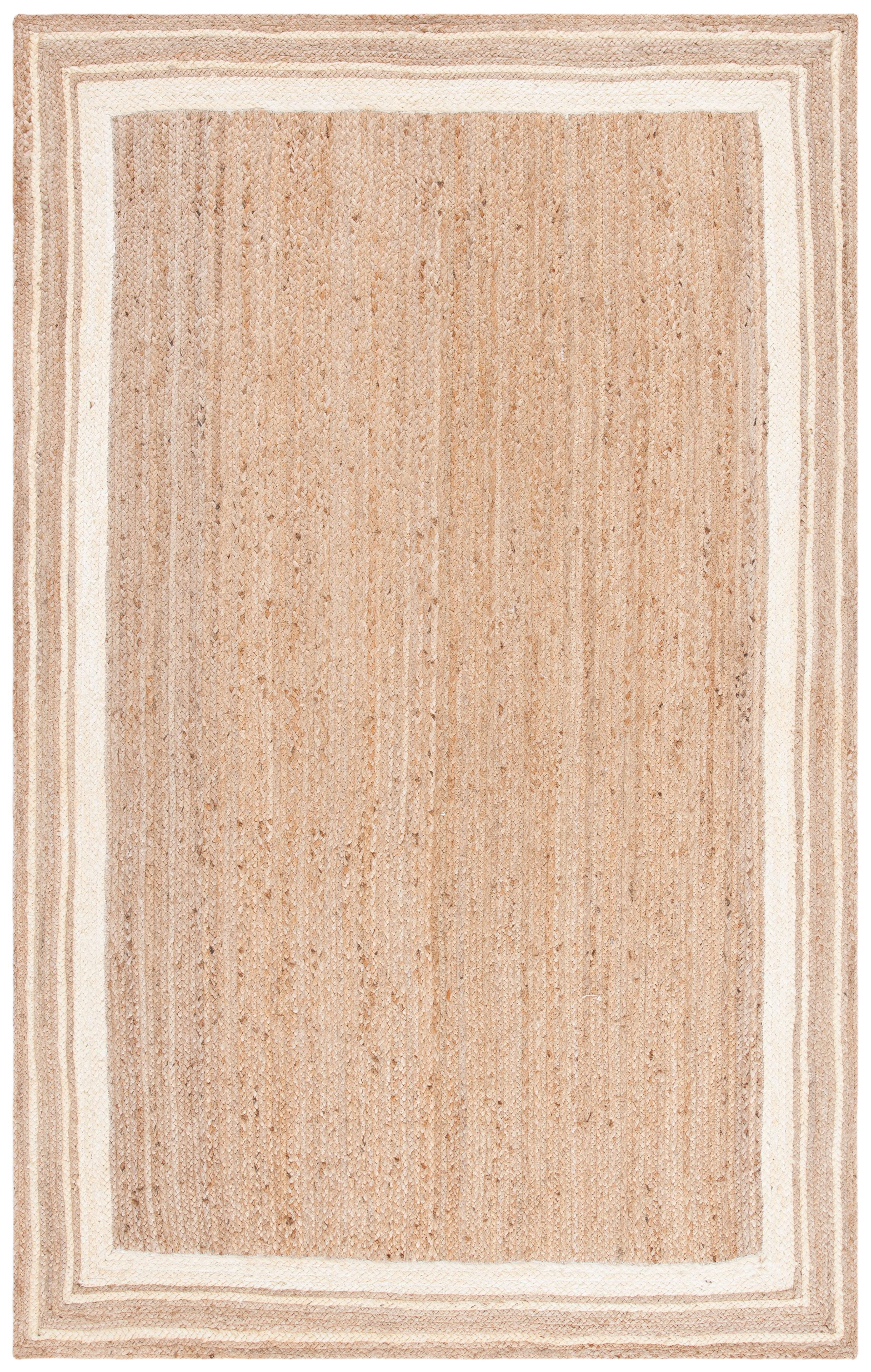 SAFAVIEH Natural Fiber Ariana Bordered Area Rug, Ivory/Natural, 9' x 12'