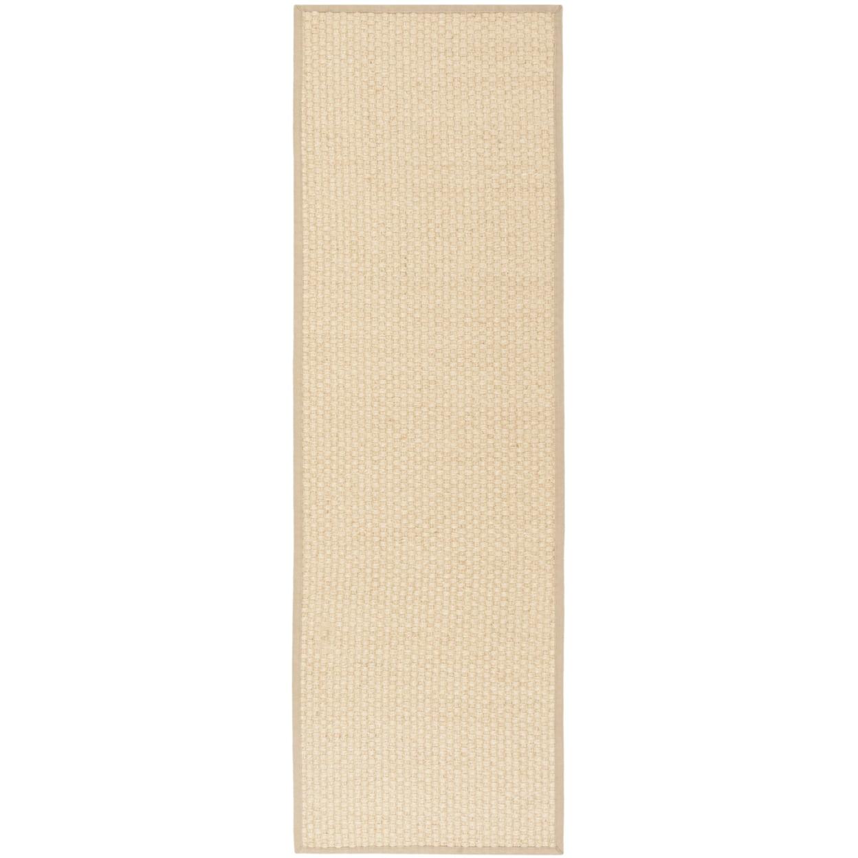 Natural Beige Sisal Non-slip Runner Rug 2' 6" x 6'