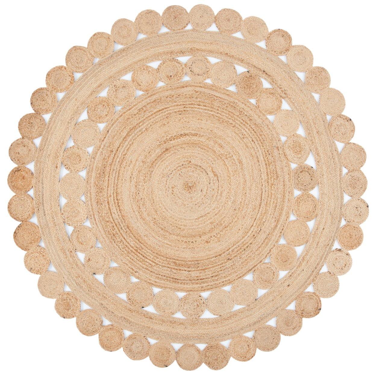 Natural Jute Handwoven Round Area Rug