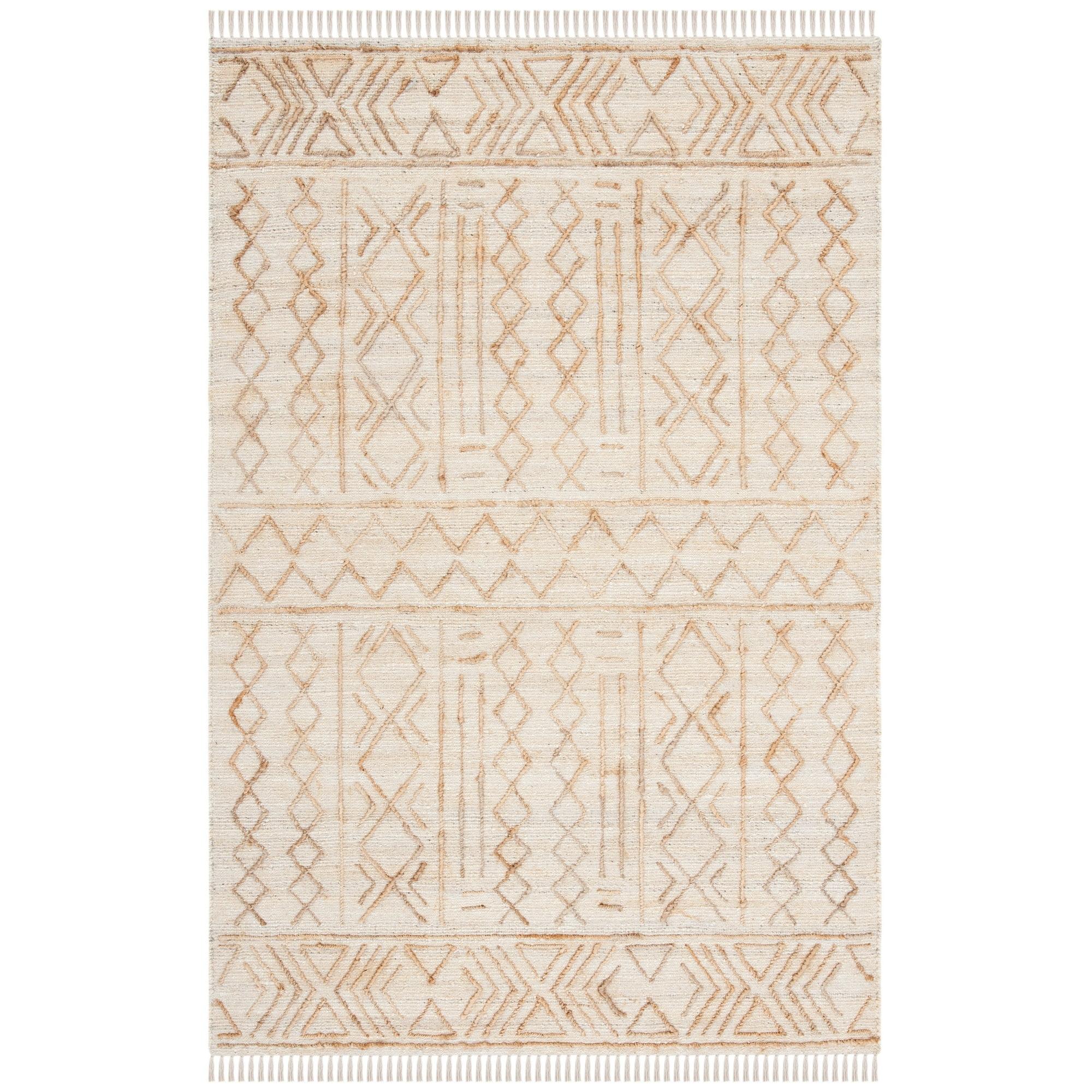 Natural Fiber NFB409 Hand Loomed Indoor Area Rug - Natural/Beige - 5'x8' - Safavieh