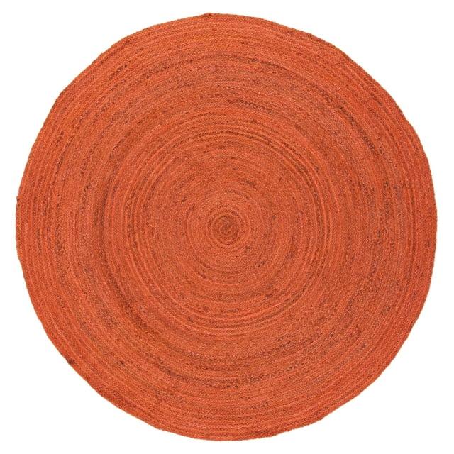 August Grove® Parkington Vintage Leather Hand Woven Jute Solid Color Rug