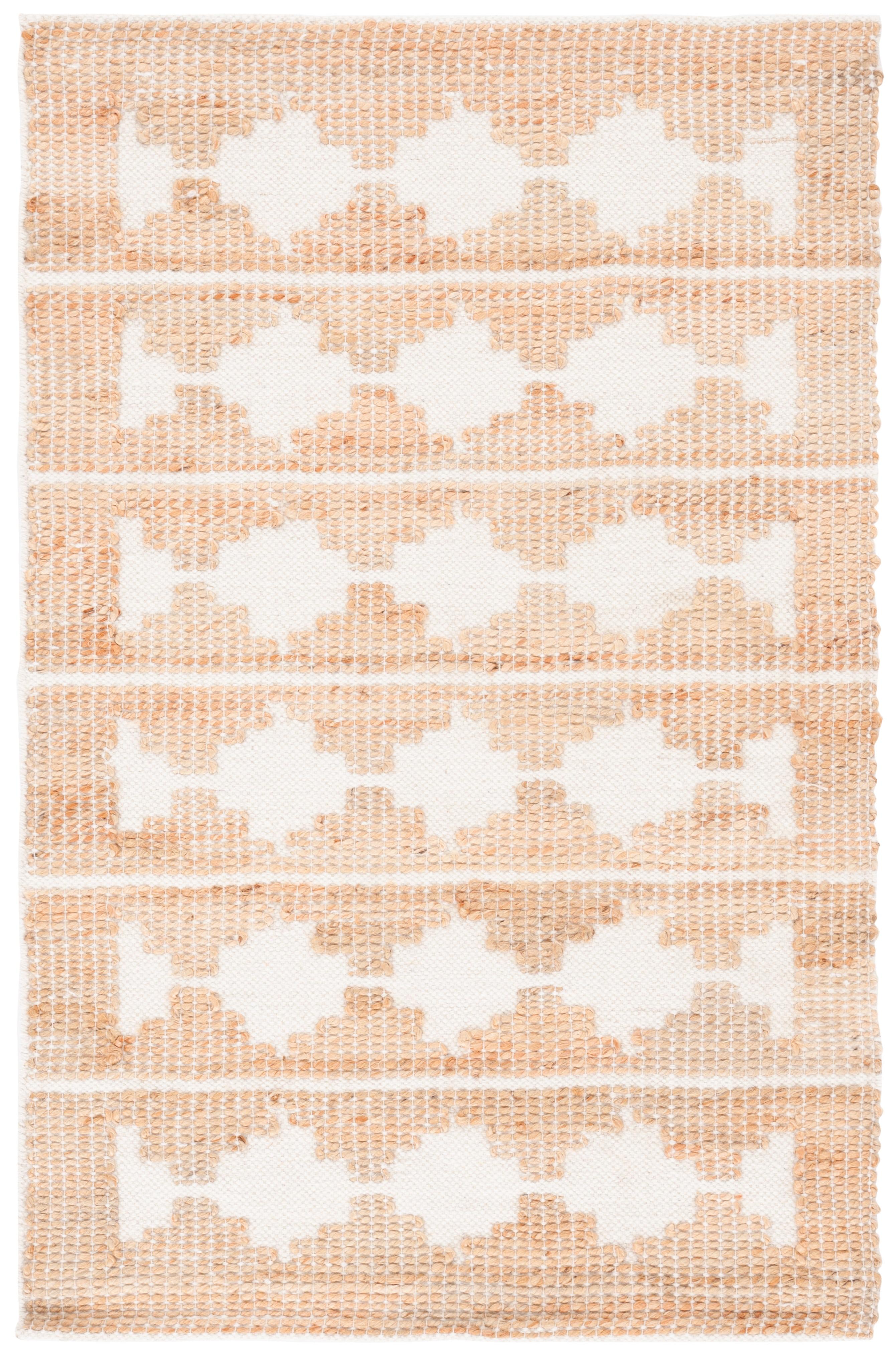 Natural Fiber NF511 Hand Loomed Area Rug - Ivory/Natural - 3'x5' - Safavieh.