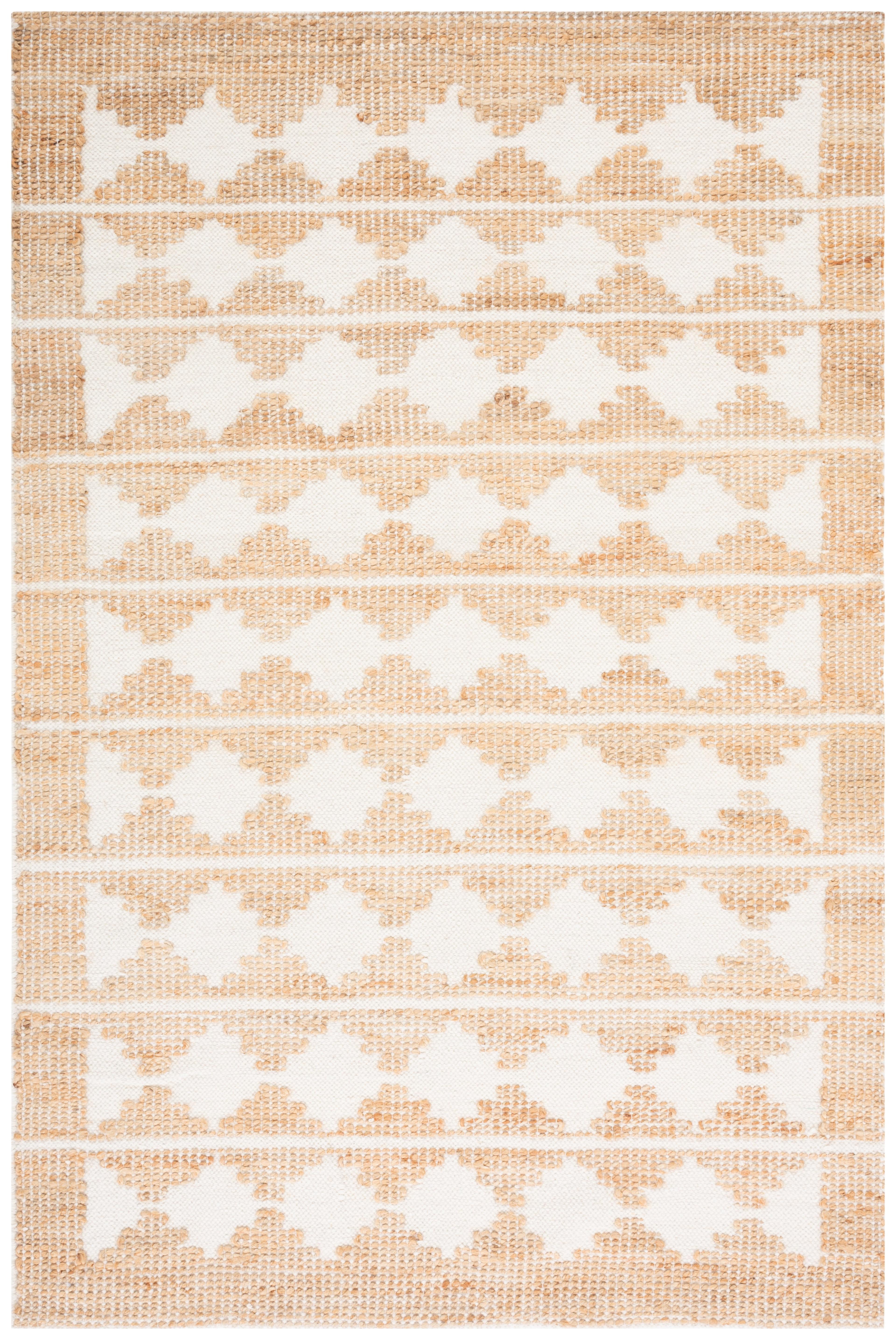Natural Fiber NF511 Hand Loomed Area Rug - Ivory/Natural - 6'x9' - Safavieh.