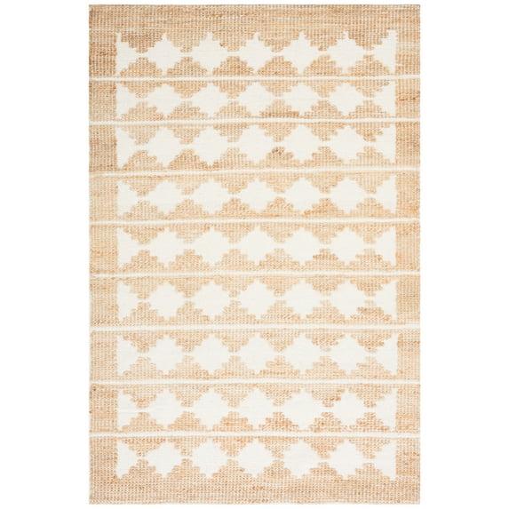 Natural Fiber NF511 Hand Loomed Area Rug - Ivory/Natural - 6'x9' - Safavieh.