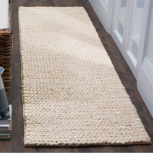 Natural Fiber NF520 Hand Woven Indoor Runner Rug - Ivory - 2'3"x8' - Safavieh.