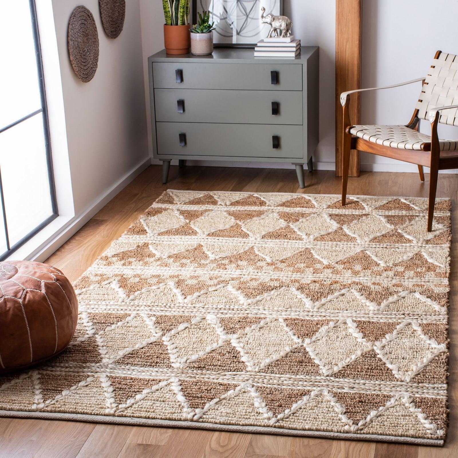 Handmade Reversible Brown/Beige Jute Area Rug - 3 ft. x 5 ft.