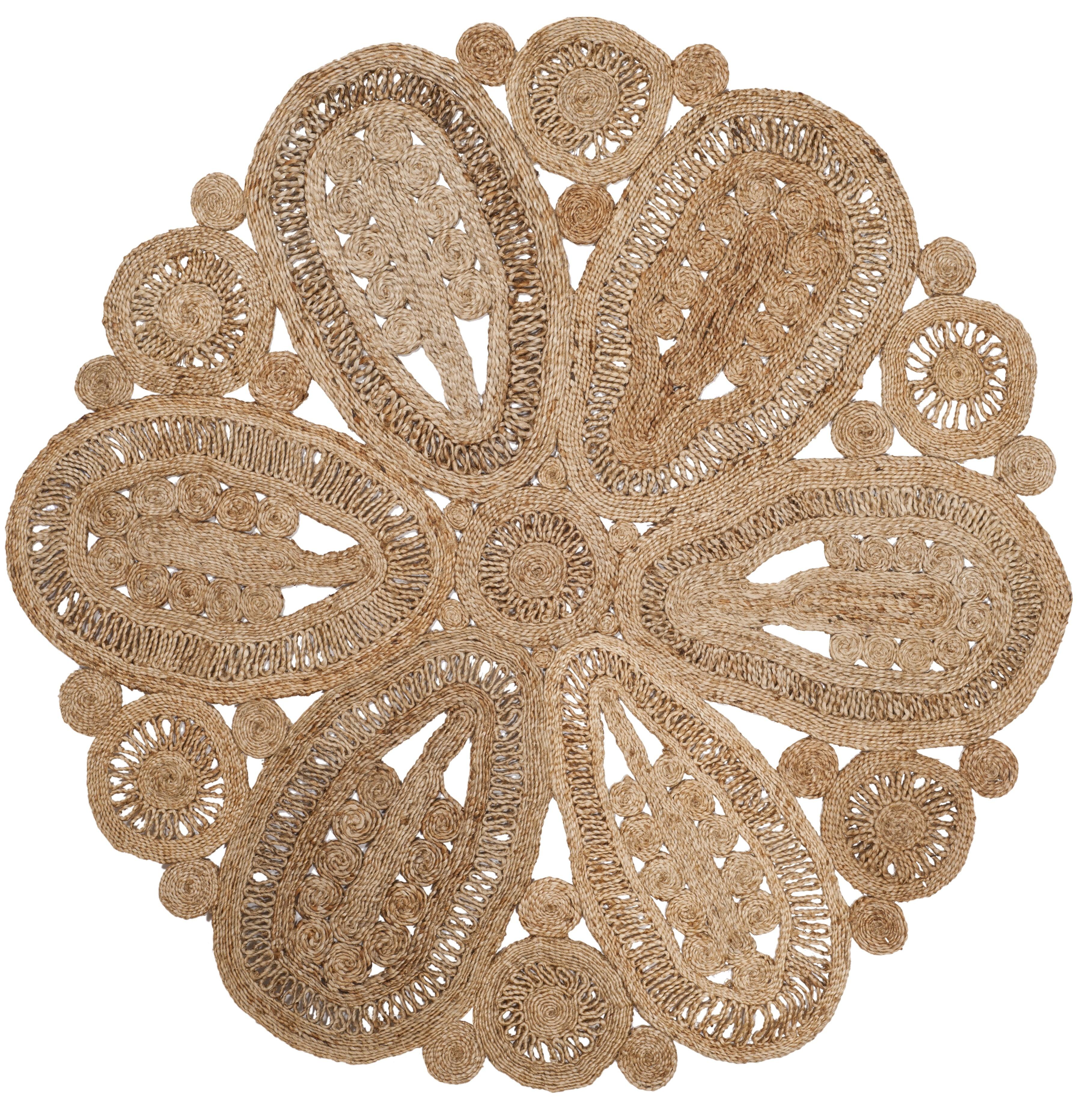 Natural Fiber NF360 Hand Woven Area Rug - Natural - 8' round - Safavieh.