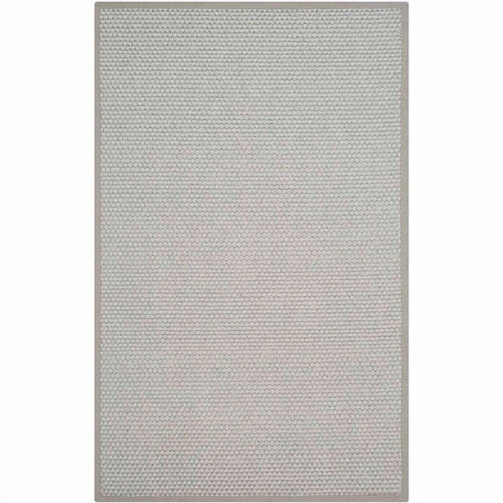 Natural Fiber NF463 Power Loomed Indoor Area Rug - Silver/Grey - 6'x9' - Safavieh.
