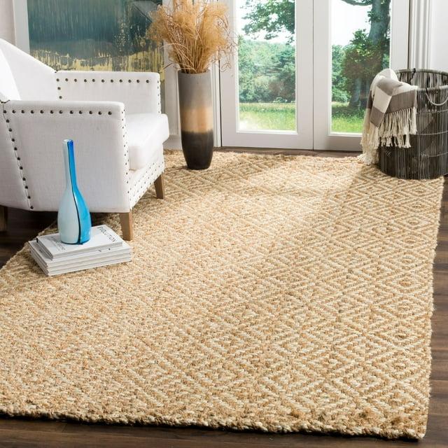 Natural Fiber NF261 Hand Woven Indoor Area Rug - Ivory/Natural - 6'x9' - Safavieh