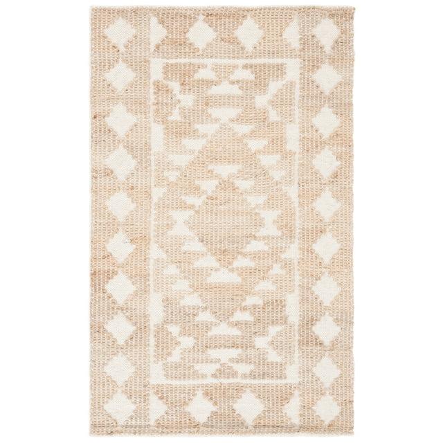 SAFAVIEH Natural Fiber Wesley Solid Area Rug, Ivory/Natural, 3' x 5'