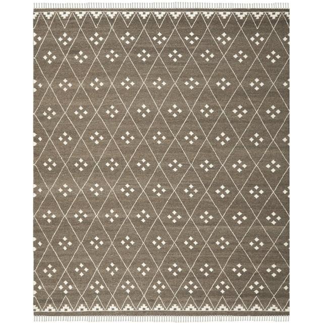 Natural Kilim NKM316 Hand Woven Area Rug - Brown/Ivory - 3'x5' - Safavieh.