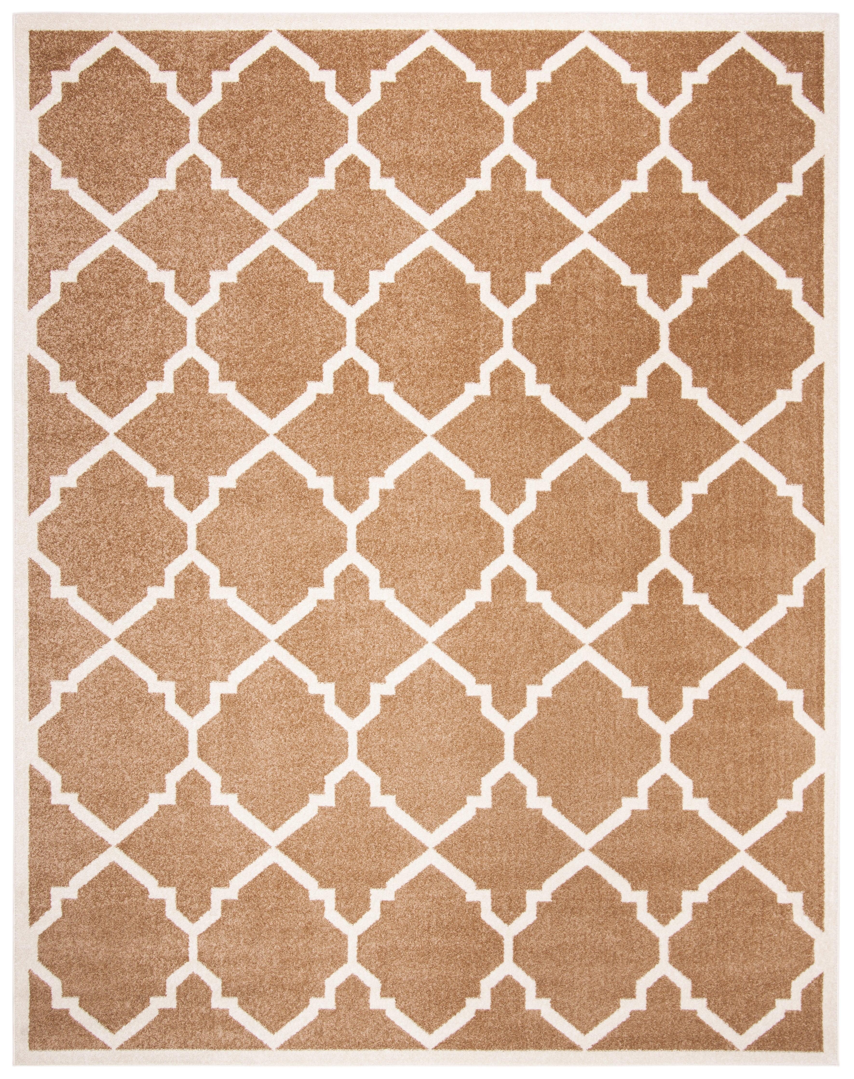 Handmade Sand Beige Synthetic 8' x 10' Rectangular Rug