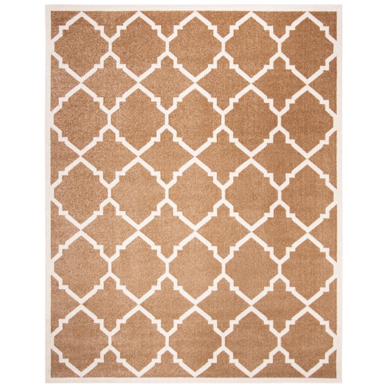 Handmade Sand Beige Synthetic 8' x 10' Rectangular Rug