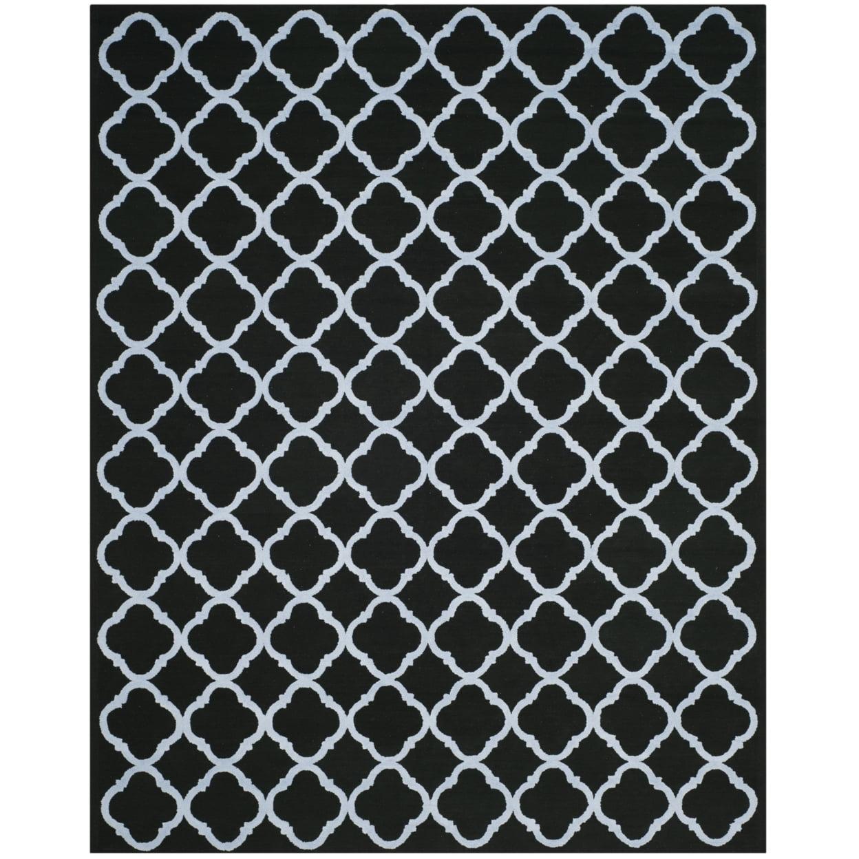 Newport NPT430 Hand Hooked Area Rug - Black/Blue - 5'x5' - Safavieh.