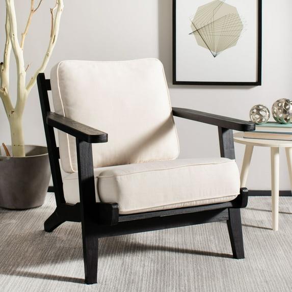 Nico Mid Century Accent Chair - ACH4501A - Bone/Black - Safavieh