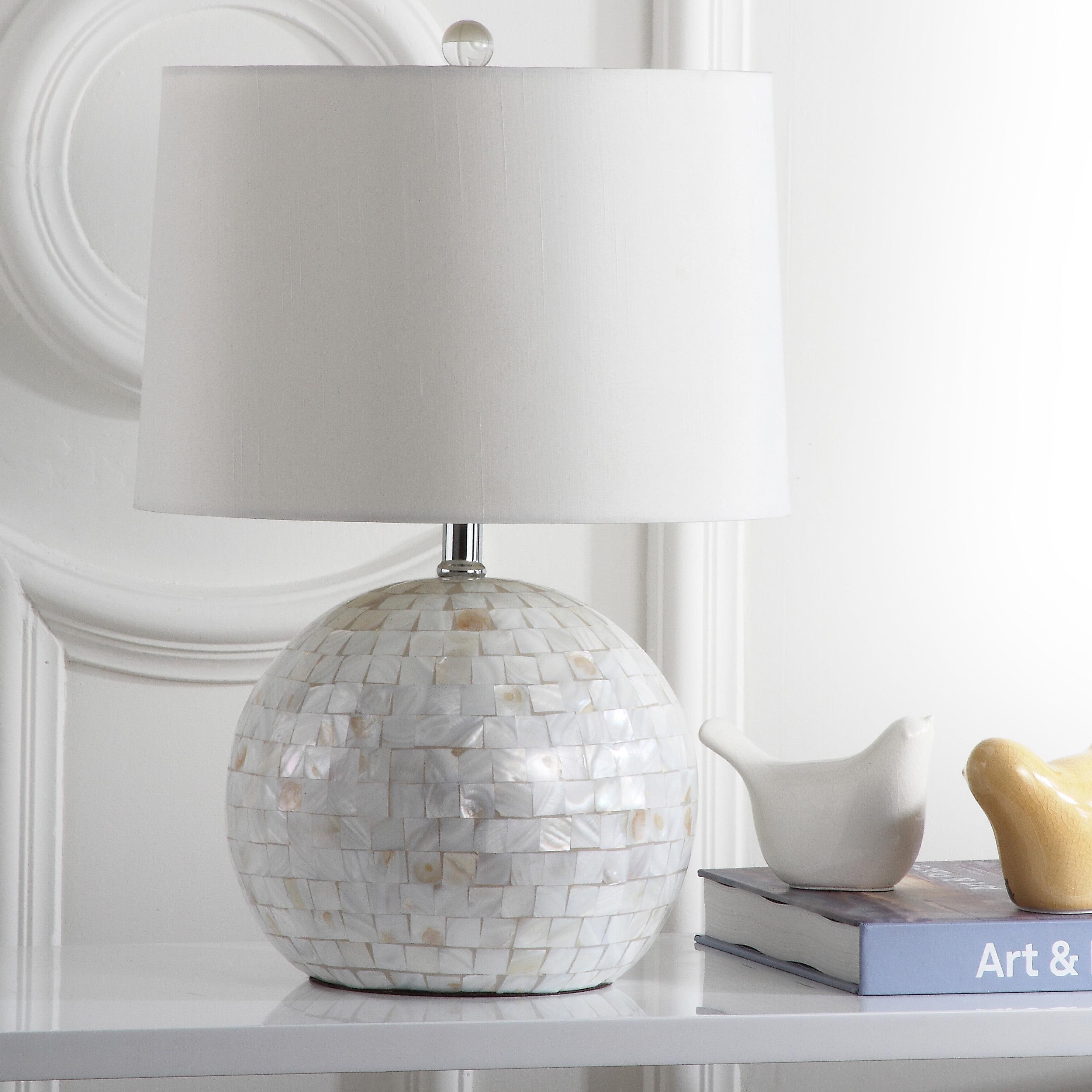 Mediterranean Pearl Fisher's 21" White Shell Table Lamp