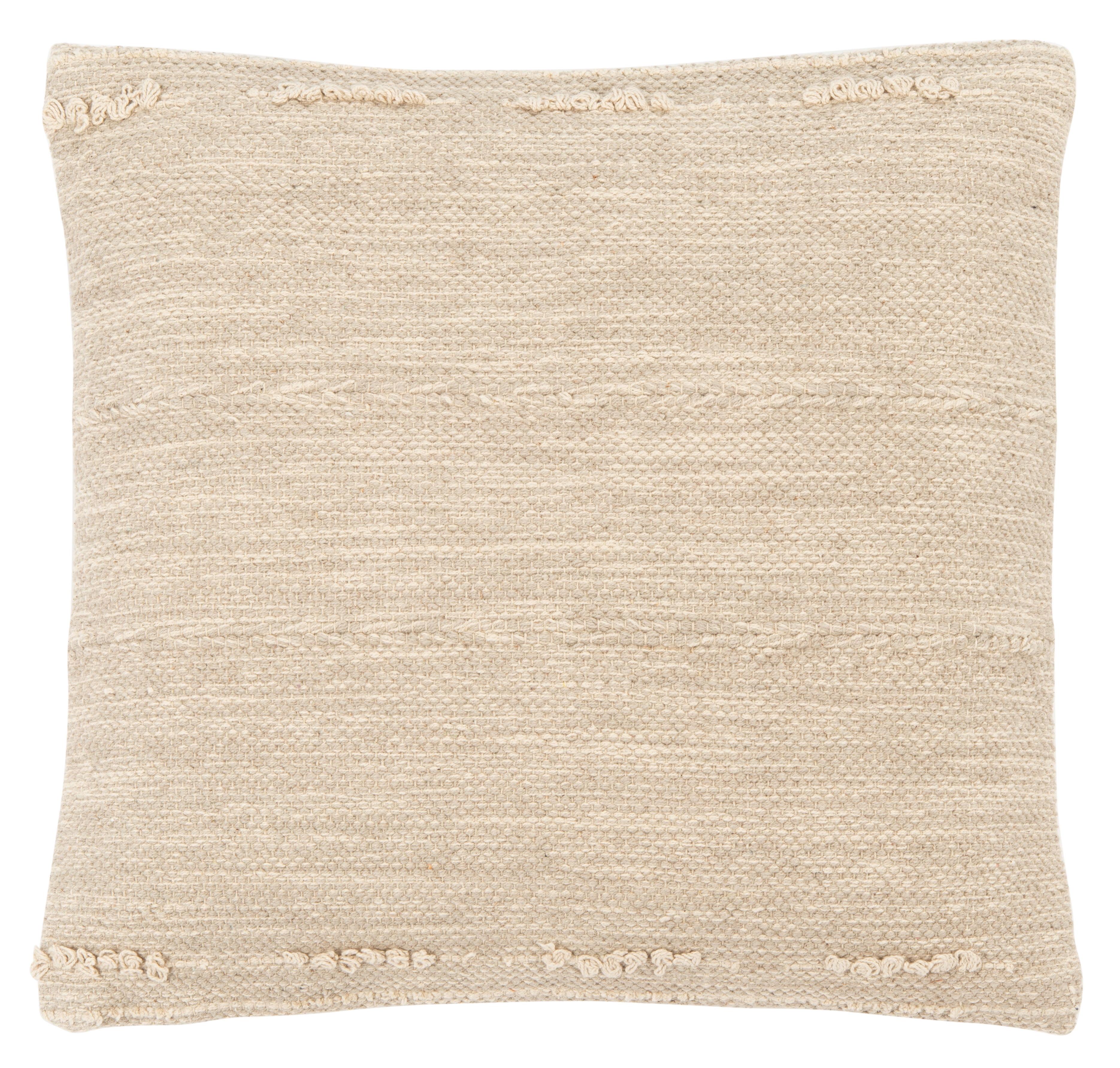 Nikola 18" Square Silver Cotton Pillow