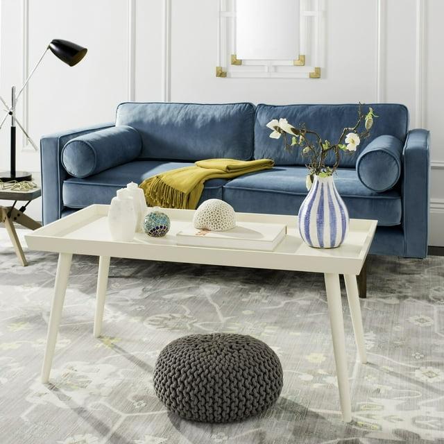 Nonie Coffee Table With Tray - Vintage White - Safavieh