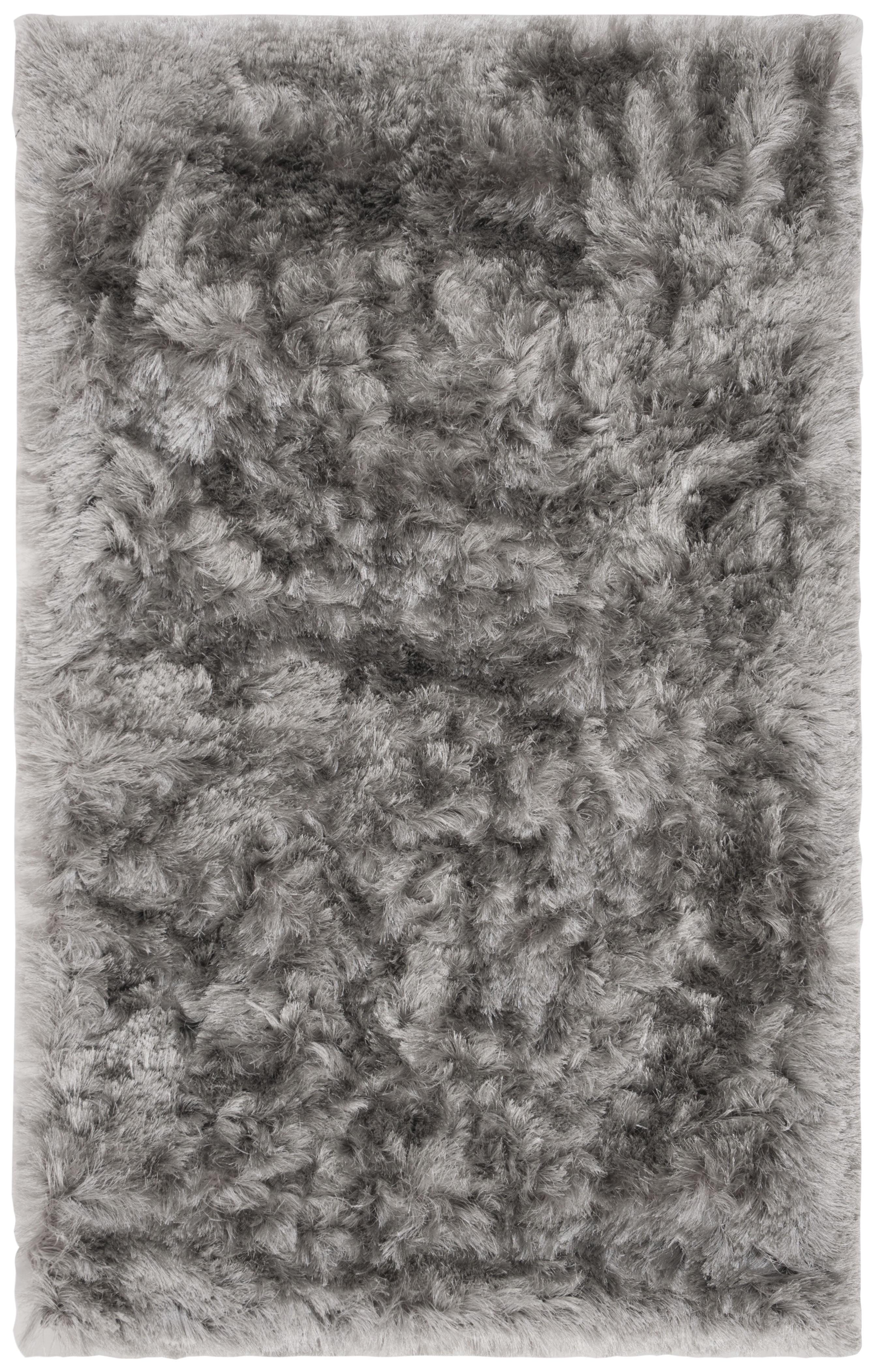 Ocean Shag OCG101 Hand Tufted Indoor Accent Rug - 4'x4' - Silver - Safavieh
