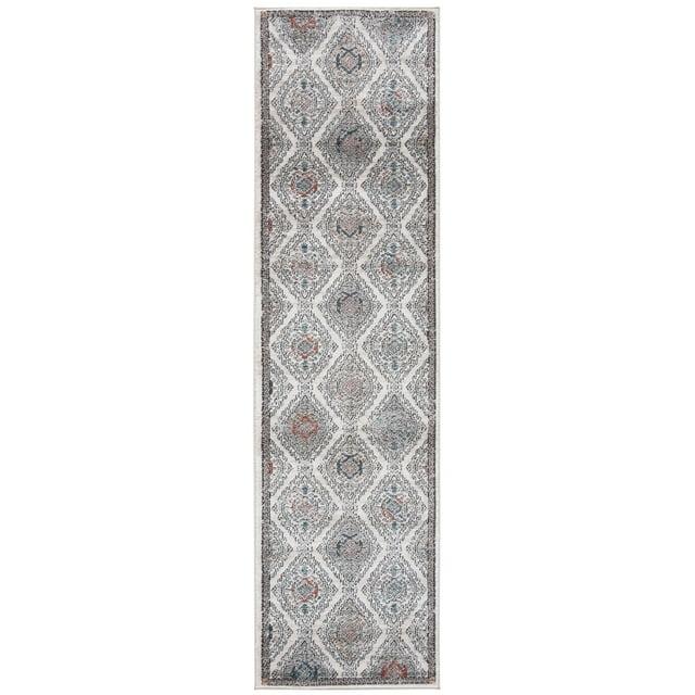 Oregon ORE885 Power Loomed Runner Rug - Grey/Ivory - 2'2"x8' - Safavieh.