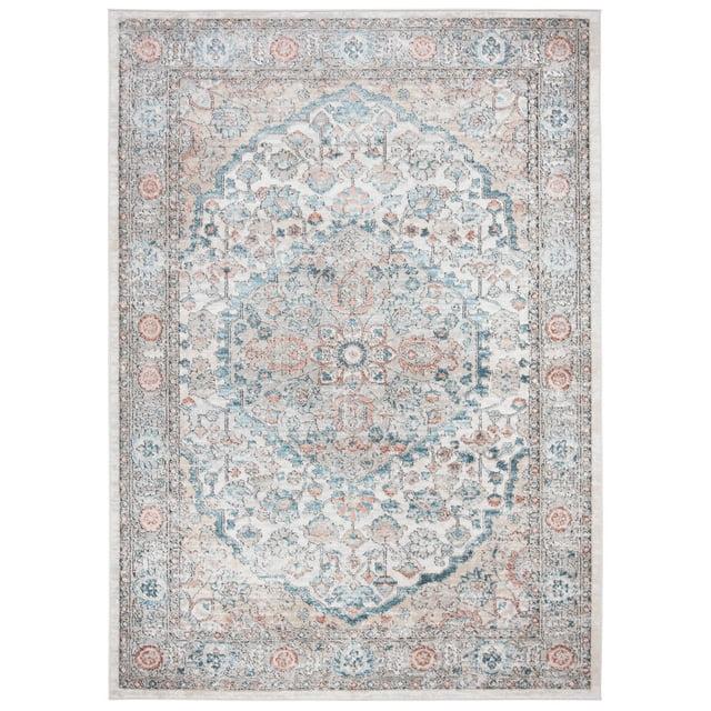 Oregon ORE813 Power Loomed Area Rug - Grey/Blue - 6'7"x8'7" - Safavieh.