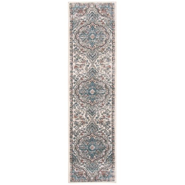 Oregon ORE812 Power Loomed Runner Rug - Grey/Blue - 2'2"x6' - Safavieh.