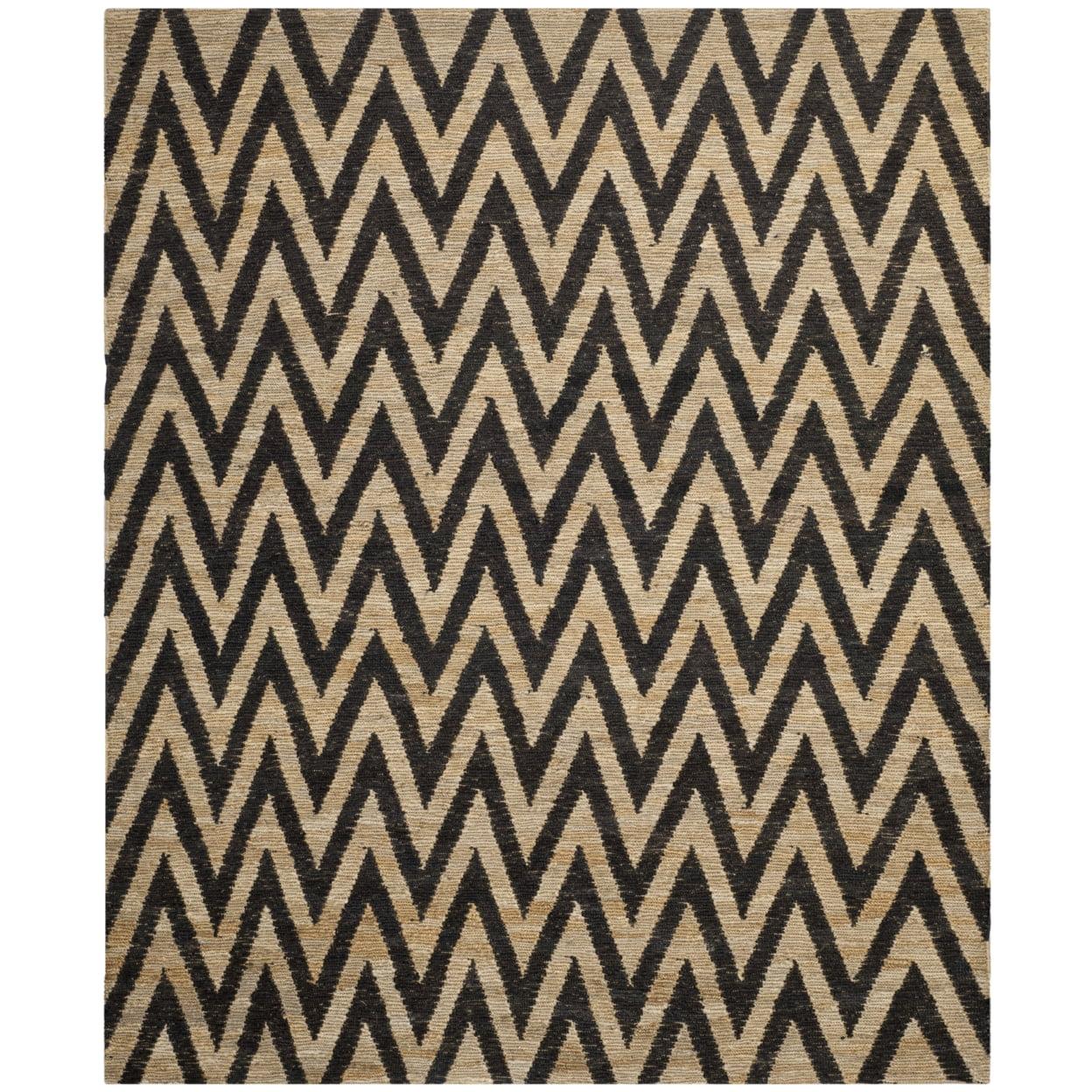 Organica ORG515 Hand Knotted Indoor Area Rug - Black/Natural - 4'x6' - Safavieh.