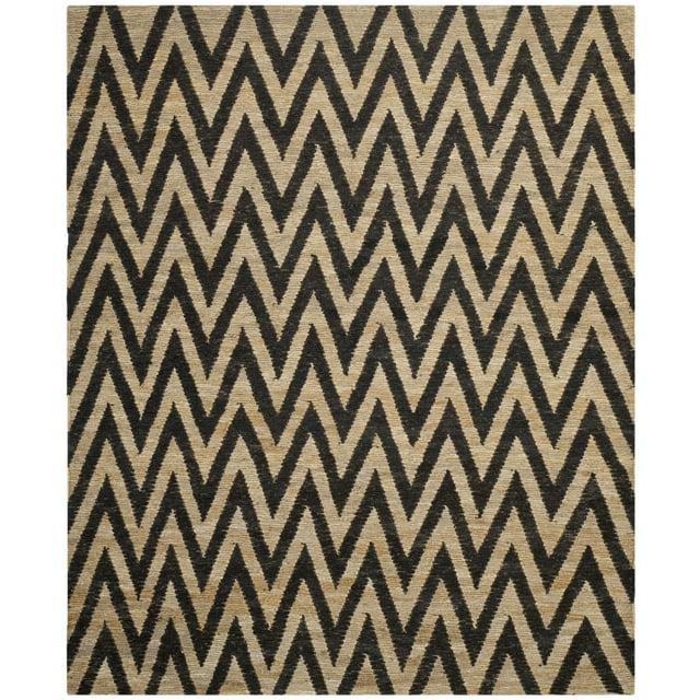 Organica ORG515 Hand Knotted Indoor Accent Rug - Black/Natural - 3'x5' - Safavieh.