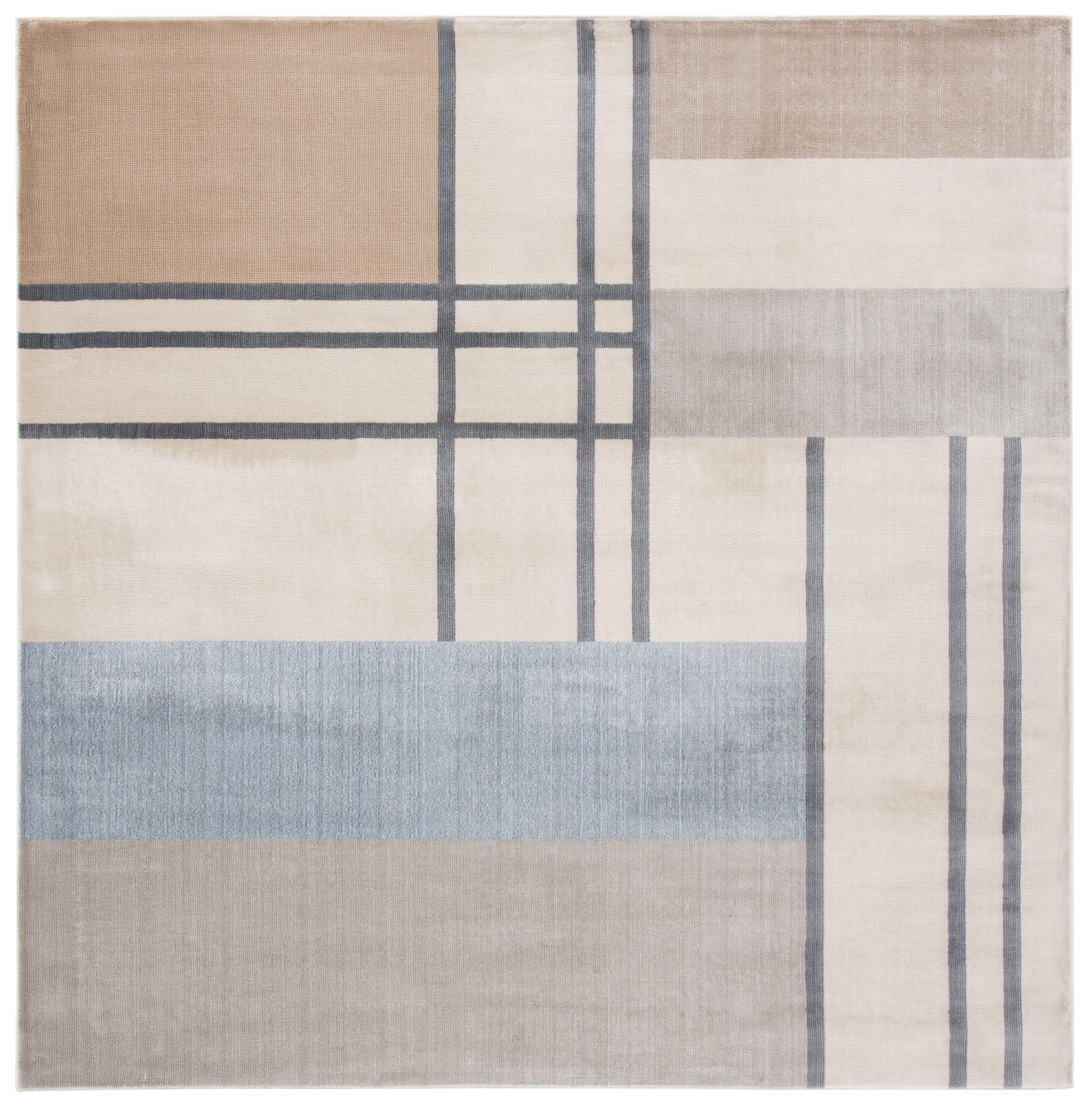 Orwell ORW302 Power Loomed Indoor Accent Rug - 3'x3' - Ivory/Taupe - Safavieh