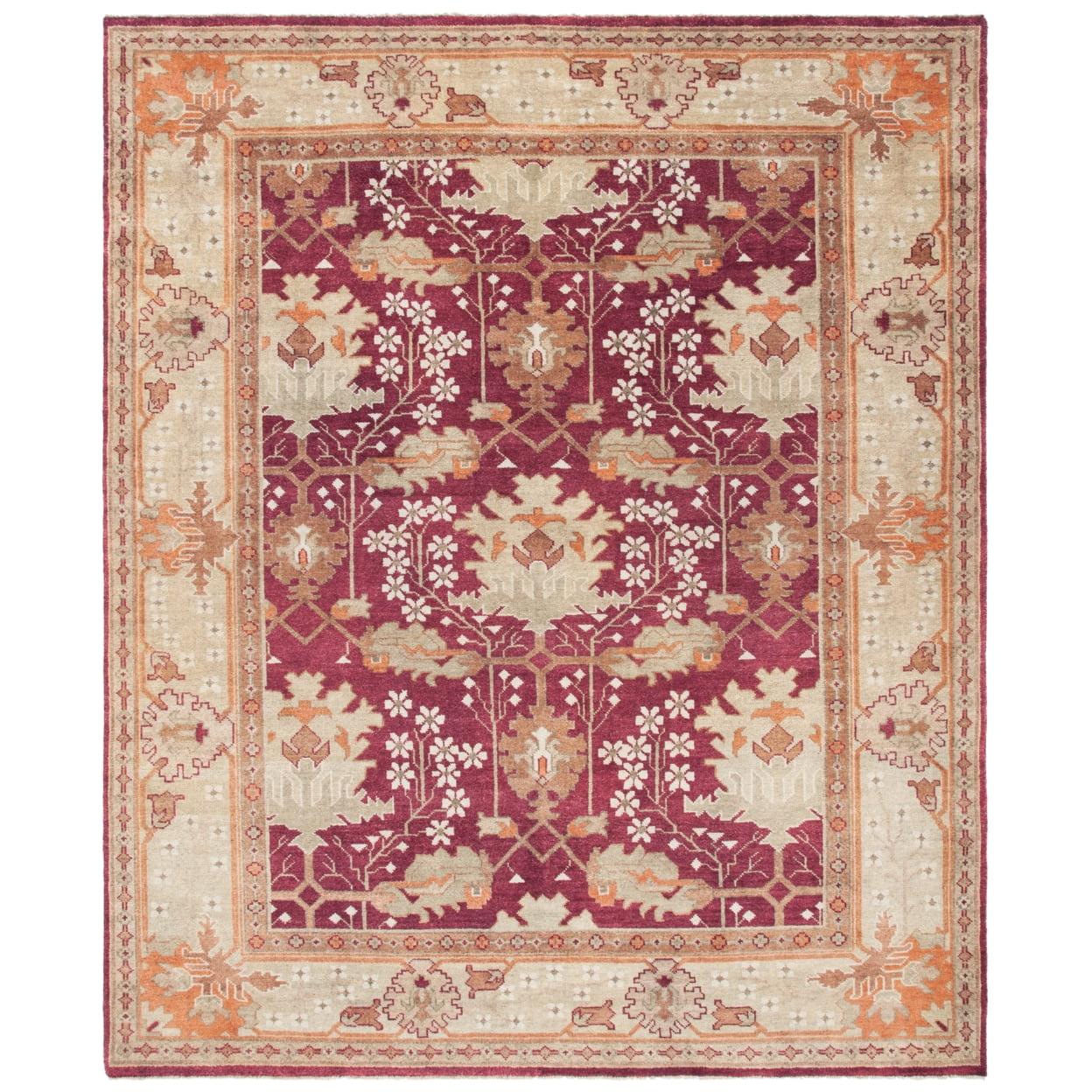 Oushak OSH108 Hand Knotted Area Rug  - Safavieh