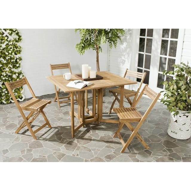 Arvin Table And 4 Chairs - Outdoor - PAT7001 - Natural - Safavieh