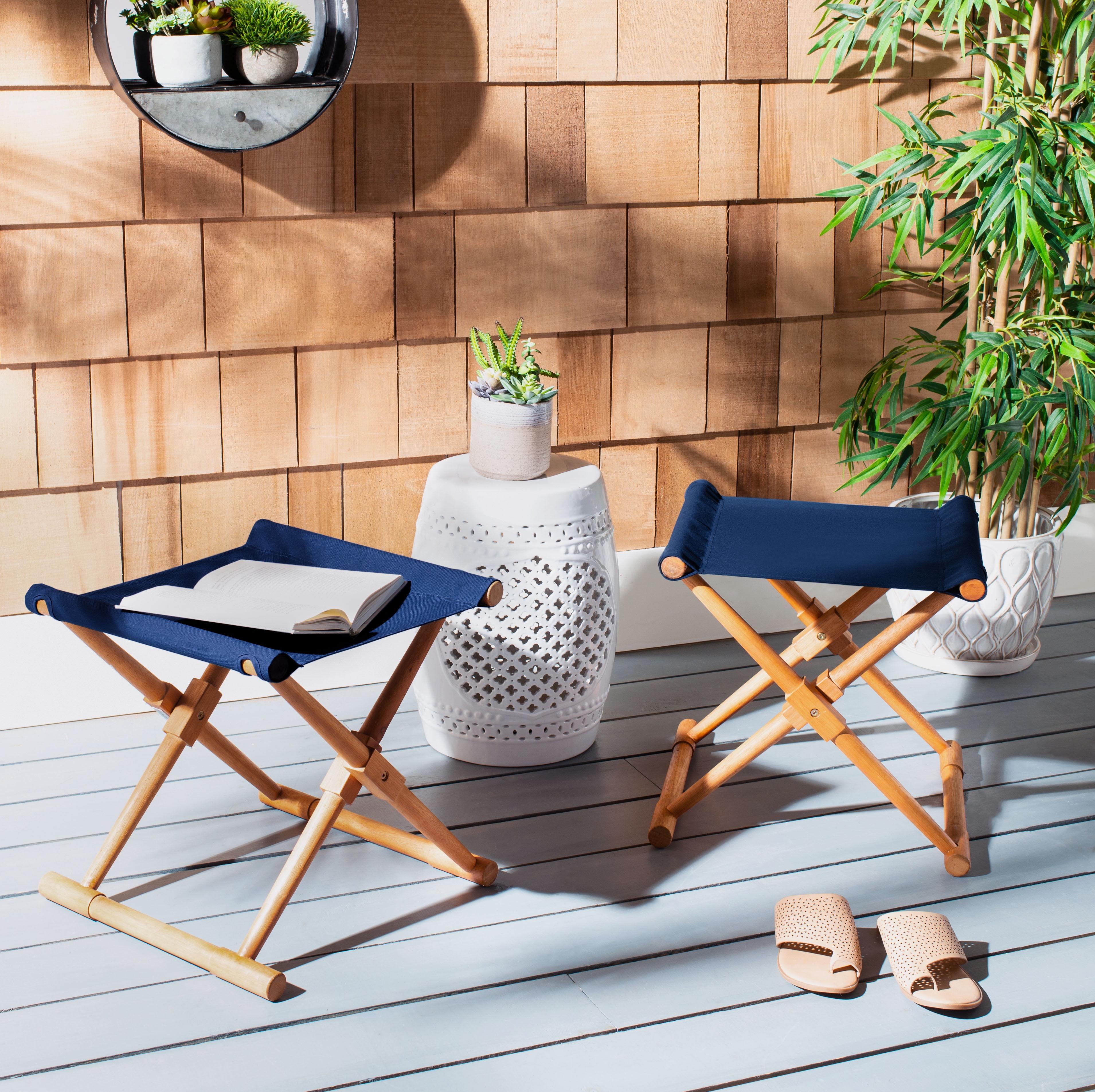 Breanne Patio Folding Stool  - Safavieh