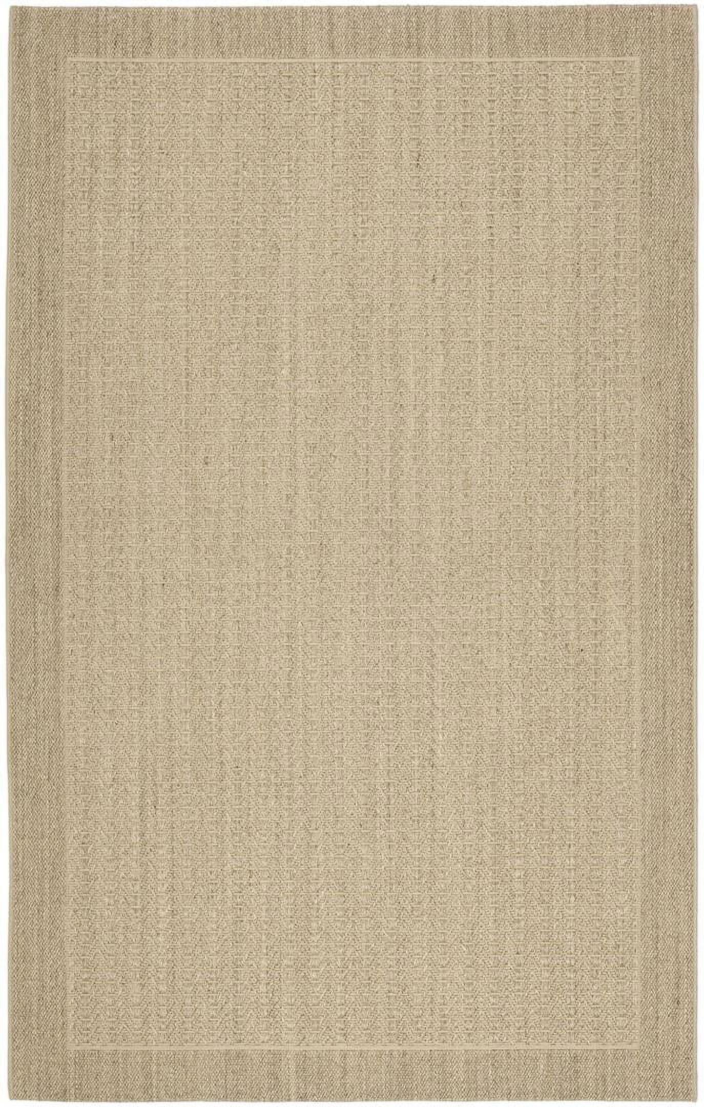 Desert Sand Geometric Sisal 6' x 9' Non-Slip Area Rug