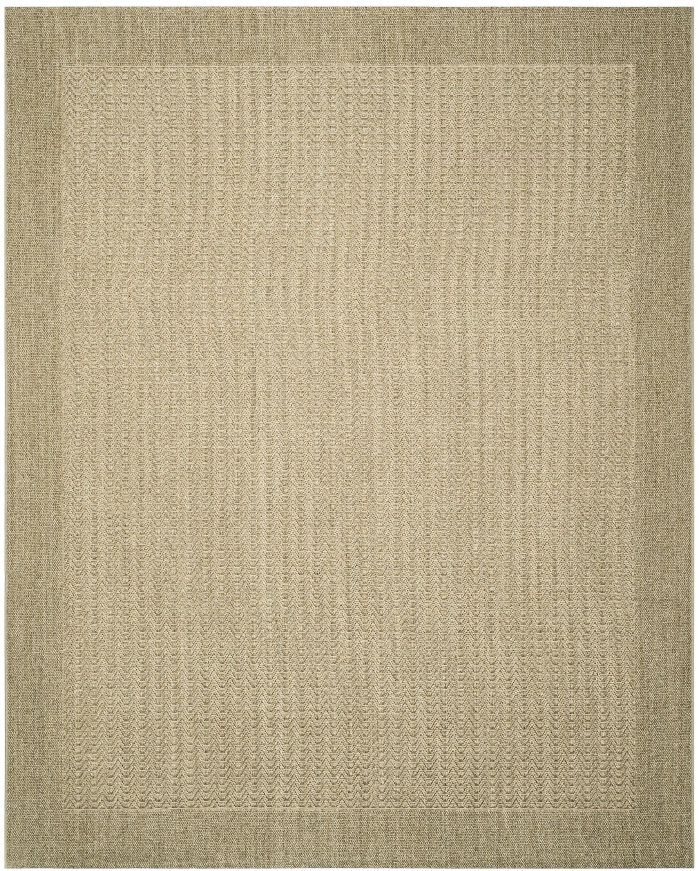 Desert Sand Geometric Sisal 8' x 11' Handmade Area Rug