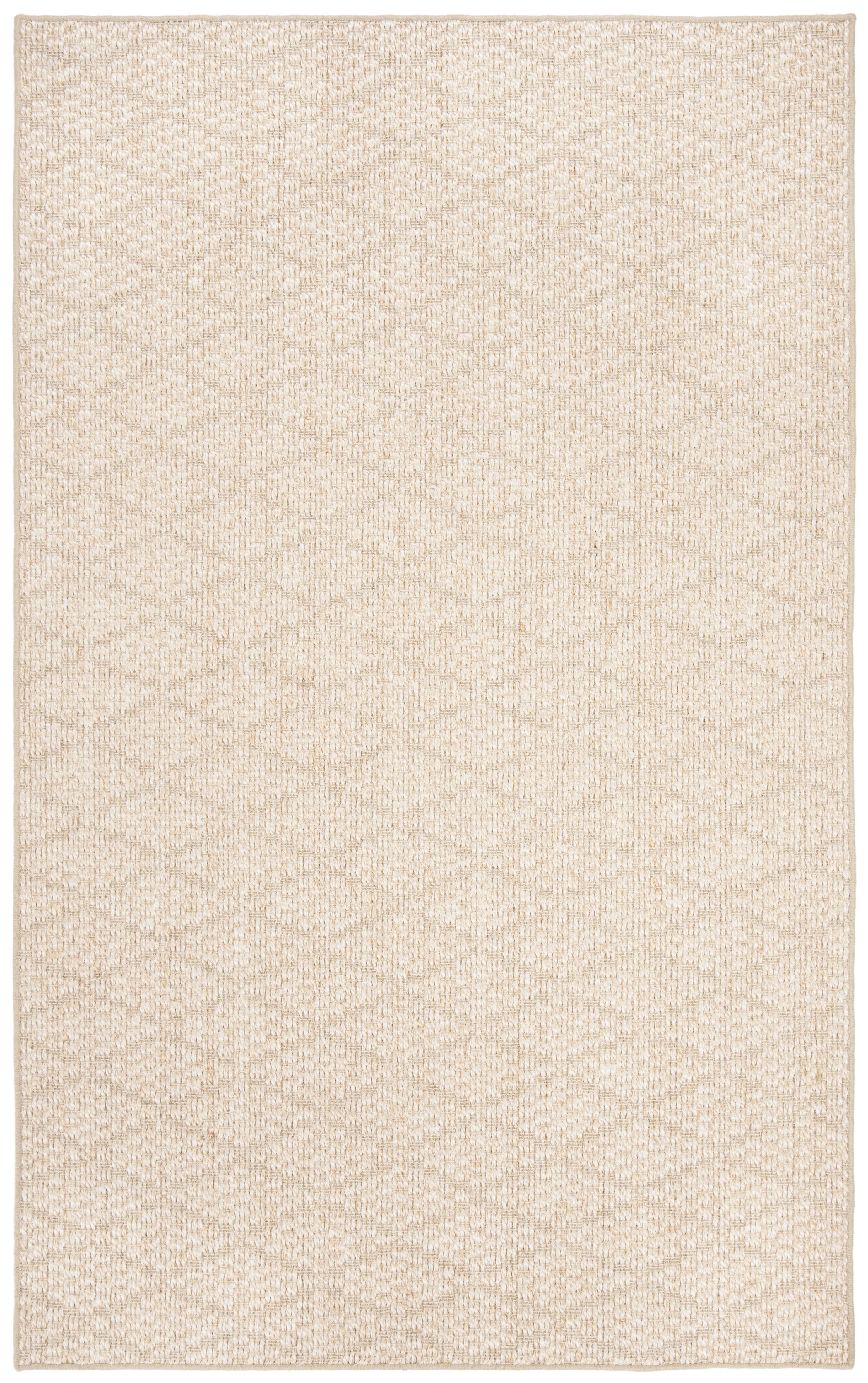 Beige Geometric Flat Woven Reversible Area Rug, 5' x 8'