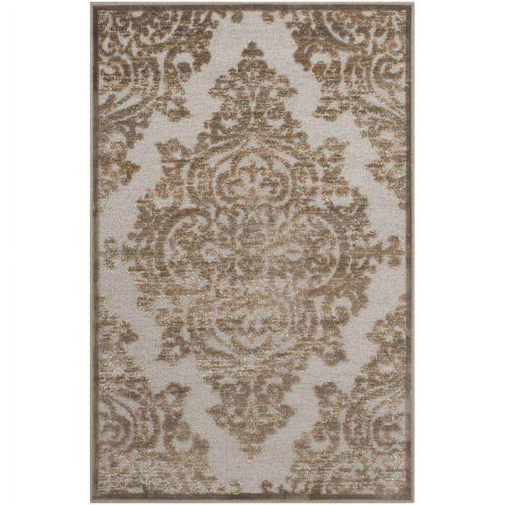 SAFAVIEH Paradise Edna Damask Area Rug, Mouse, 2'7" x 4'