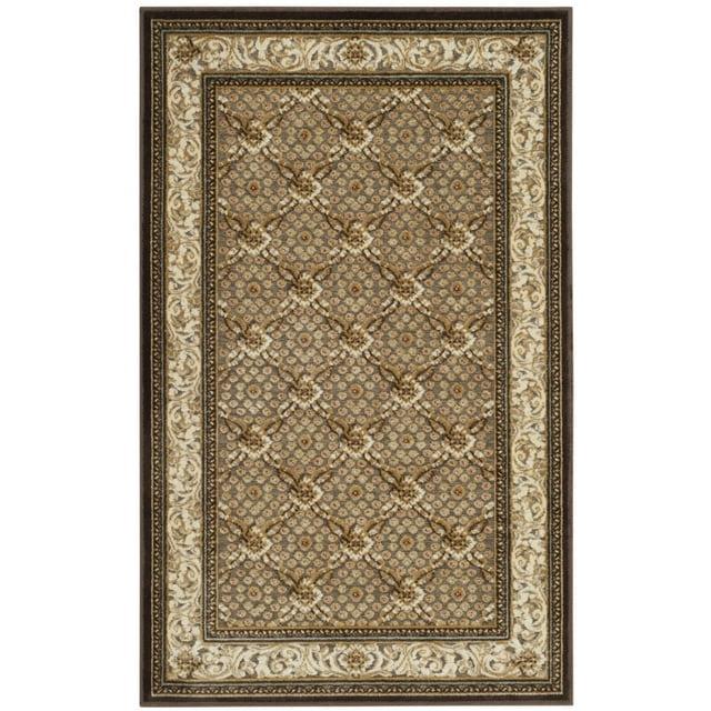 SAFAVIEH Paradise Jonette Geometric Floral Area Rug, Dark Brown, 8' x 11'2"