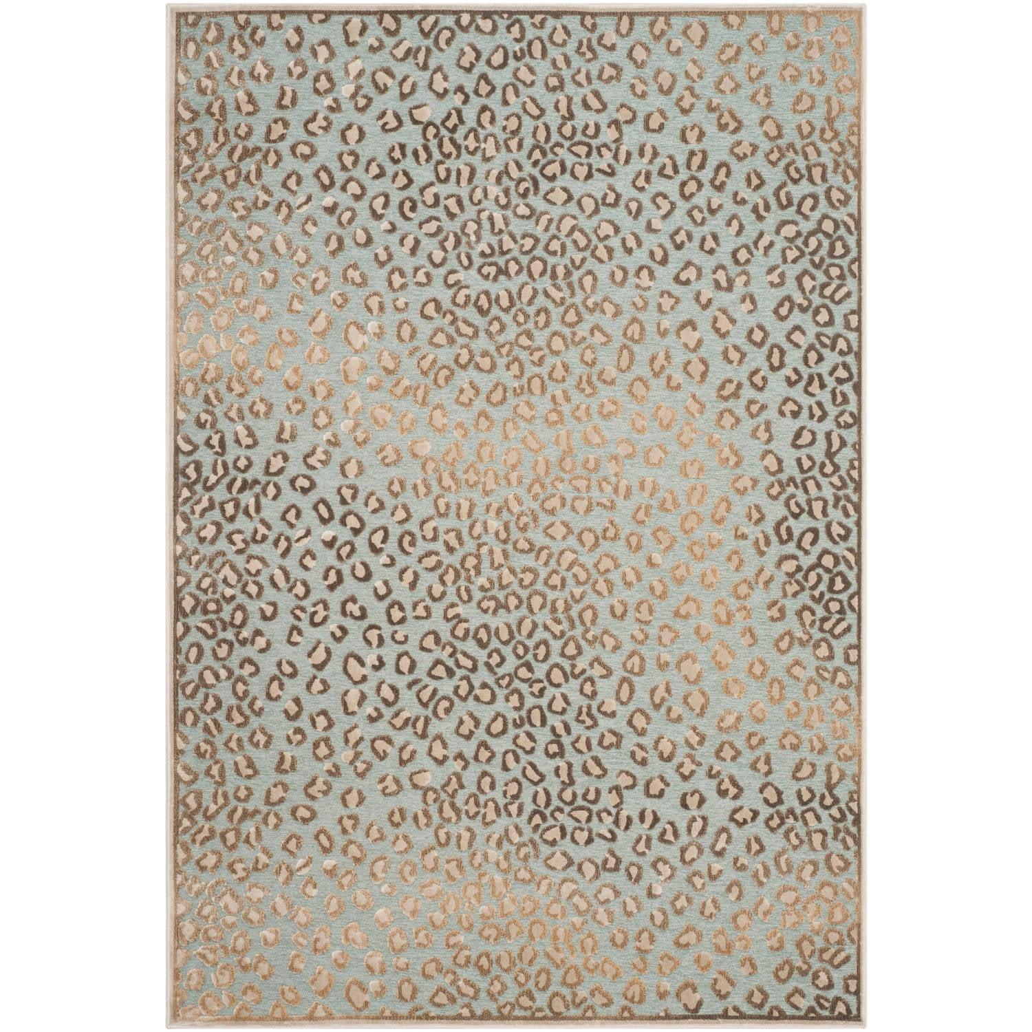 Paradise PAR84 Power Loomed Area Rug - Stone/Aqua - 8'x10' - Safavieh.