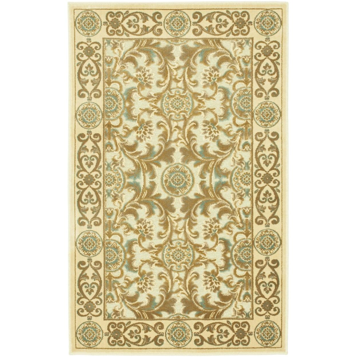 SAFAVIEH Paradise Stanice Traditional Area Rug, Ivory, 2'7" x 4'