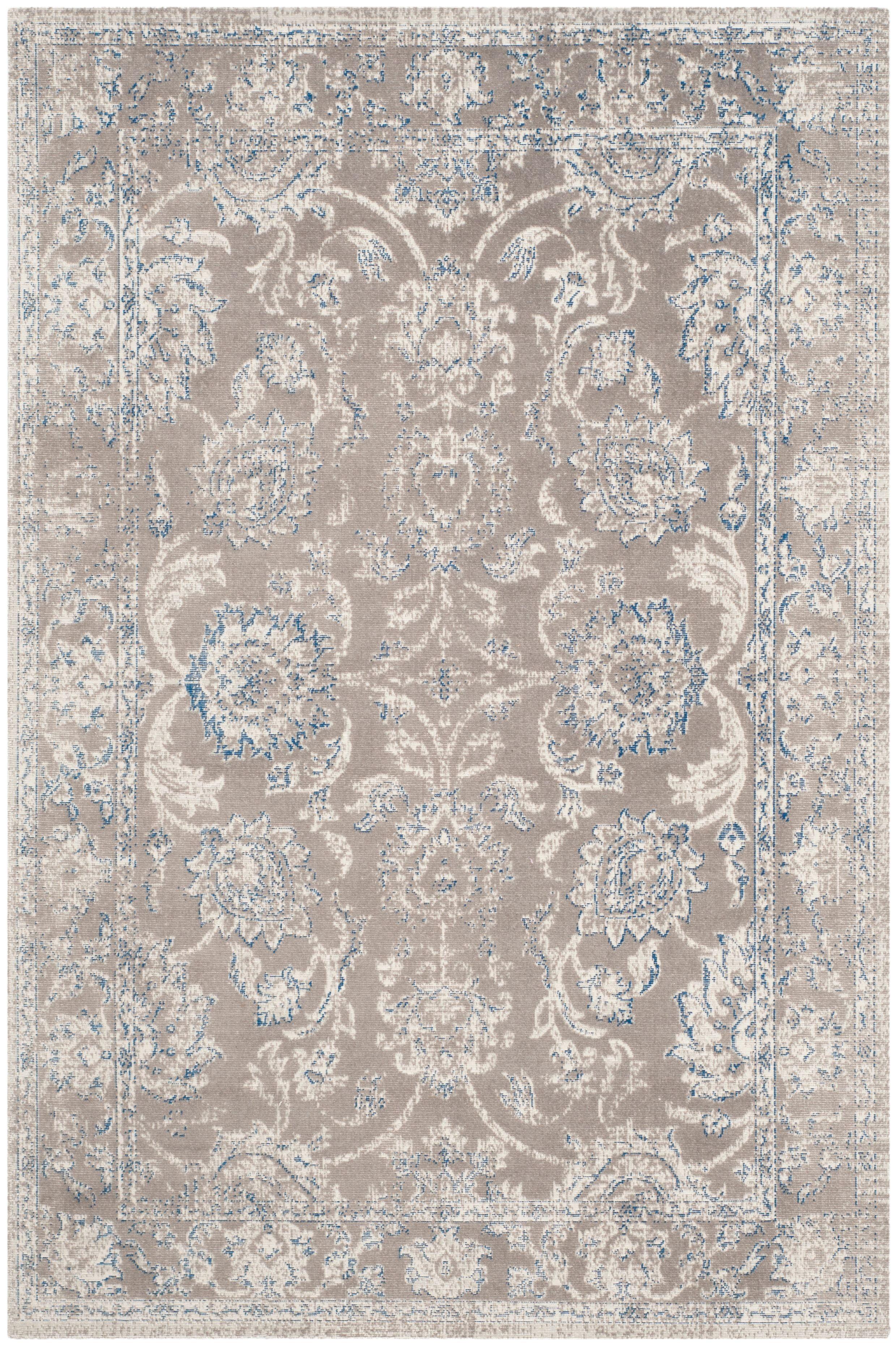 SAFAVIEH Patina Collection PTN316B Taupe / Blue Rug