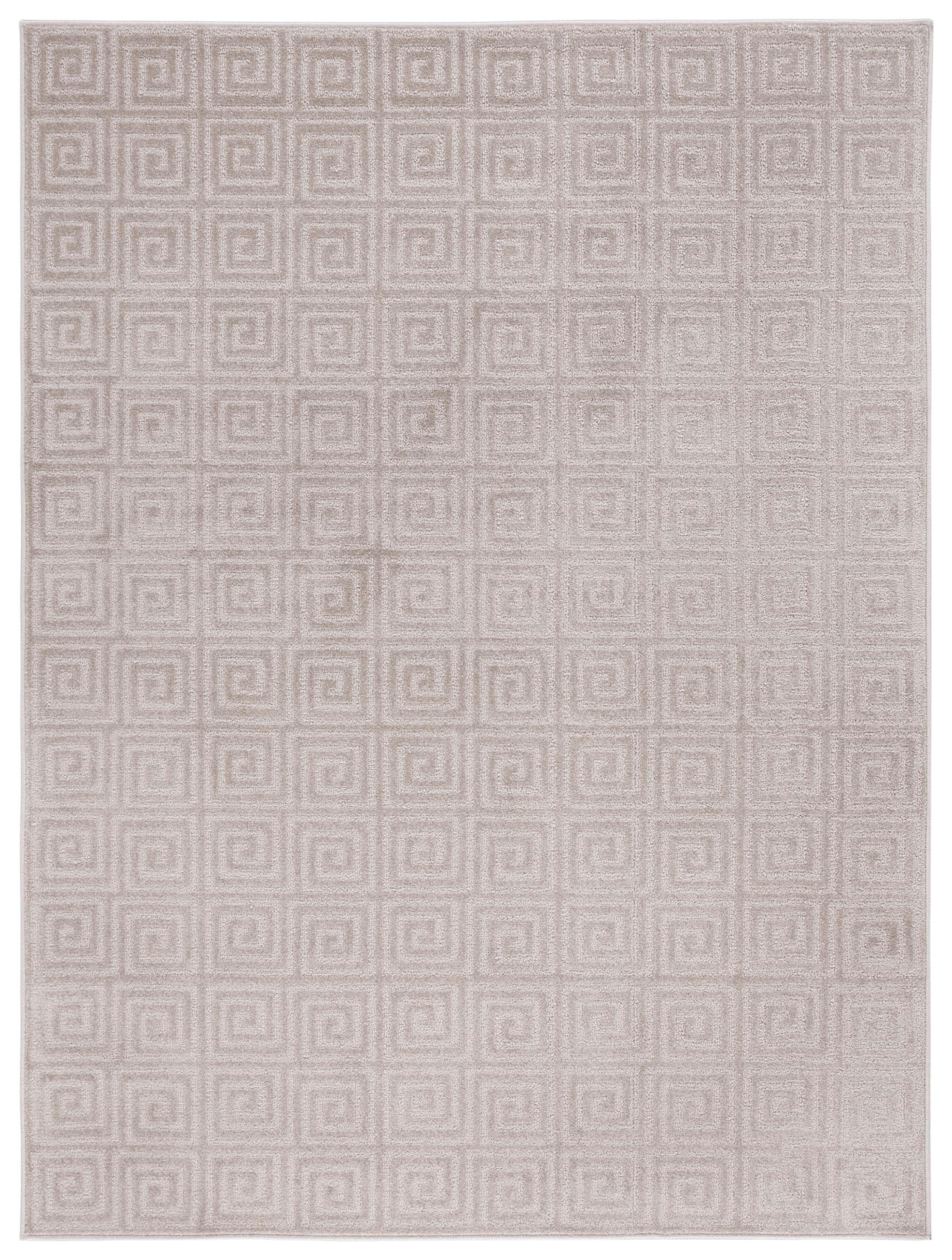 Pattern and Solid PNS412 Power Loomed Area Rug - Beige - 5'3"x7'6" - Safavieh.