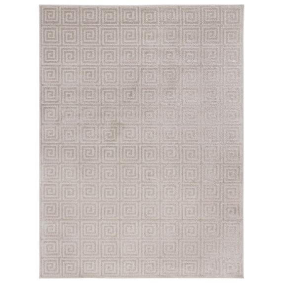 Pattern and Solid PNS412 Power Loomed Area Rug - Beige - 5'3"x7'6" - Safavieh.