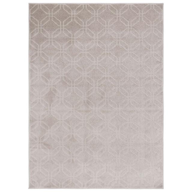 Pattern and Solid PNS406 Power Loomed Area Rug - Beige - 5'3"x7'6" - Safavieh.