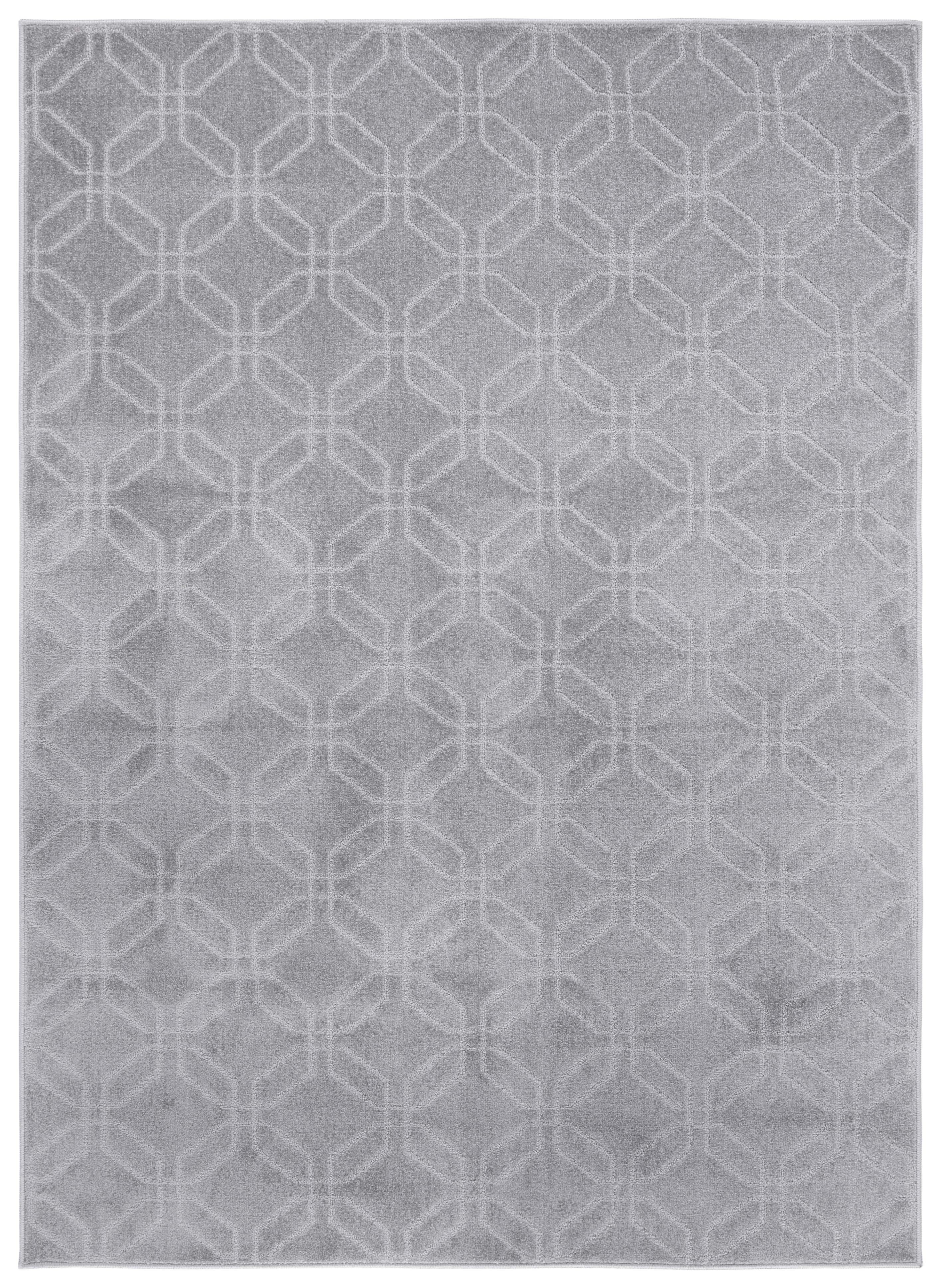 Pattern and Solid PNS406 Power Loomed Area Rug - Grey - 5'3"x7'6" - Safavieh.